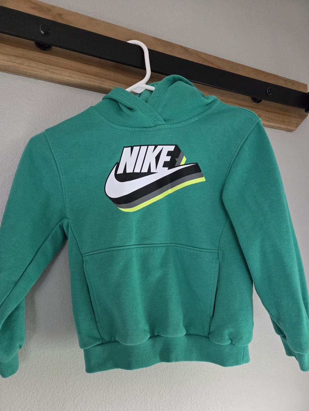 Youth Nike Green Hooded Pullover